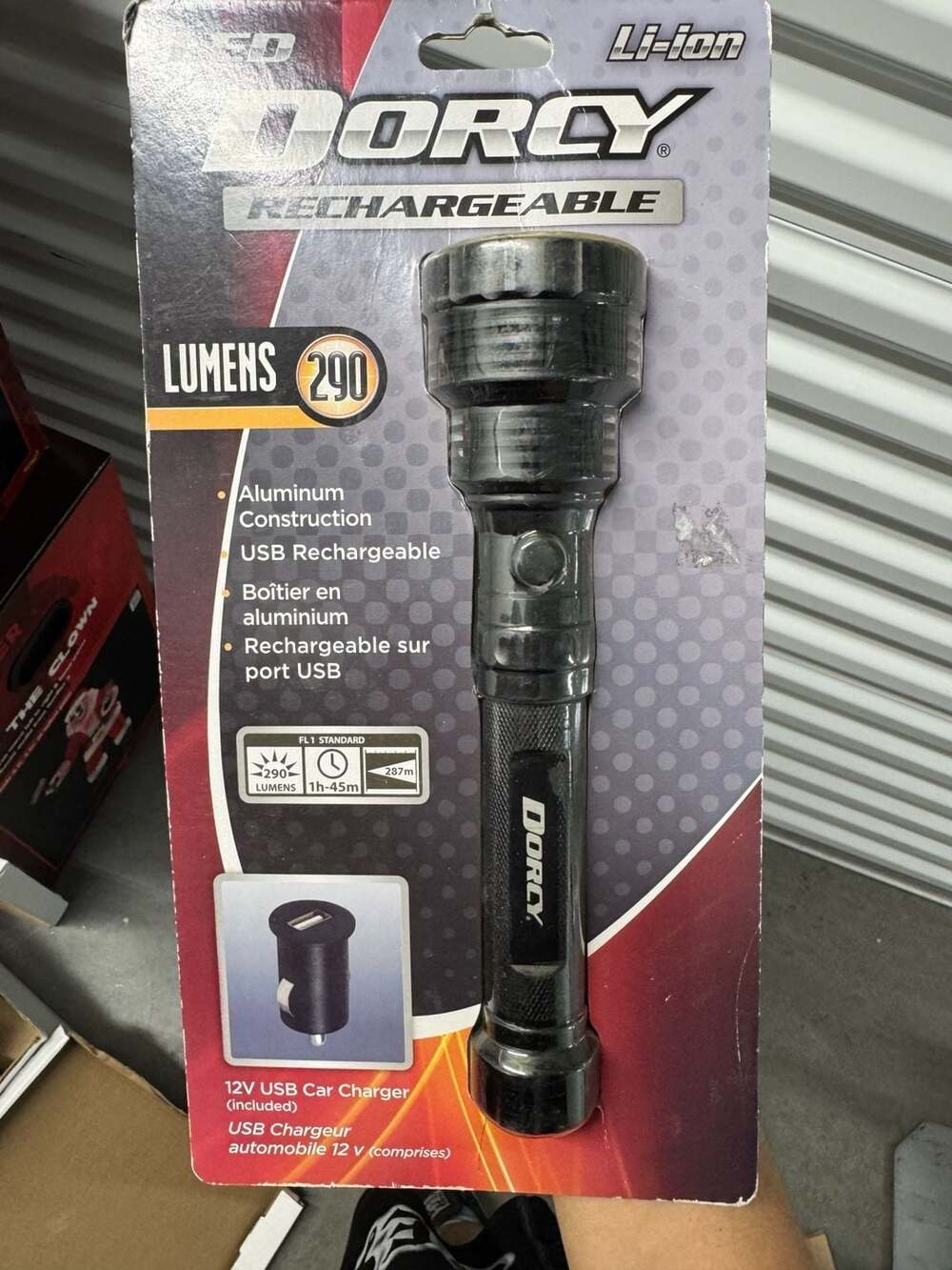 Dorcy 290 Lumen USB Rechargeable Aluminum Flashlight 41-4299